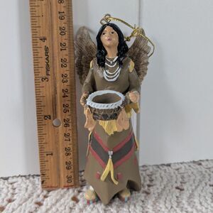 Pocahontas/Sacagawea Christmas Ornament, Native American Angel